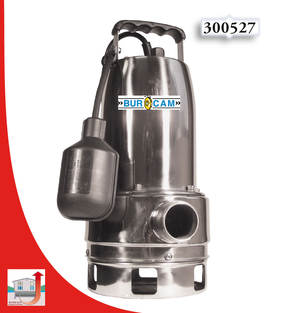 60 Hz 1/4 hp 115V BurCam 300319B Sink Pump System 12