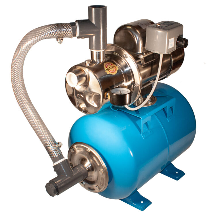 Shallow Well Stainless Steel Jet Pump with Pressure Tank image