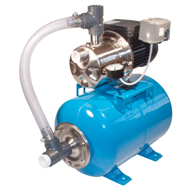 Shallow Well Stainless-Steel Jet Pump with Pressure Tank image